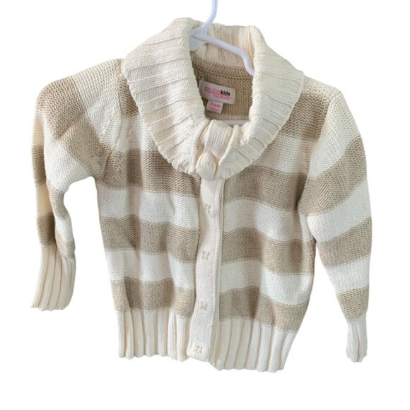 Oshkosh bgosh Girls Infant Baby Size 24 months Funnel Cowl Neck Cardigan Sweater - Picture 1 of 3